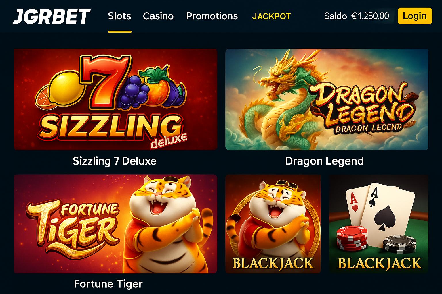 Jogos de cassino online JGRBET