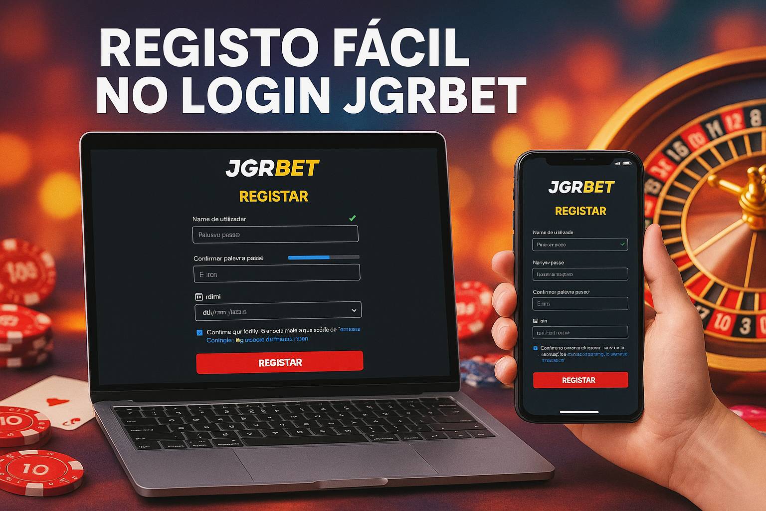 Login no Cassino JGRBET